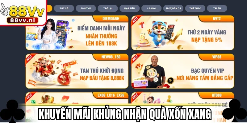 Khuyến mãi khủng nhận quà xốn xang